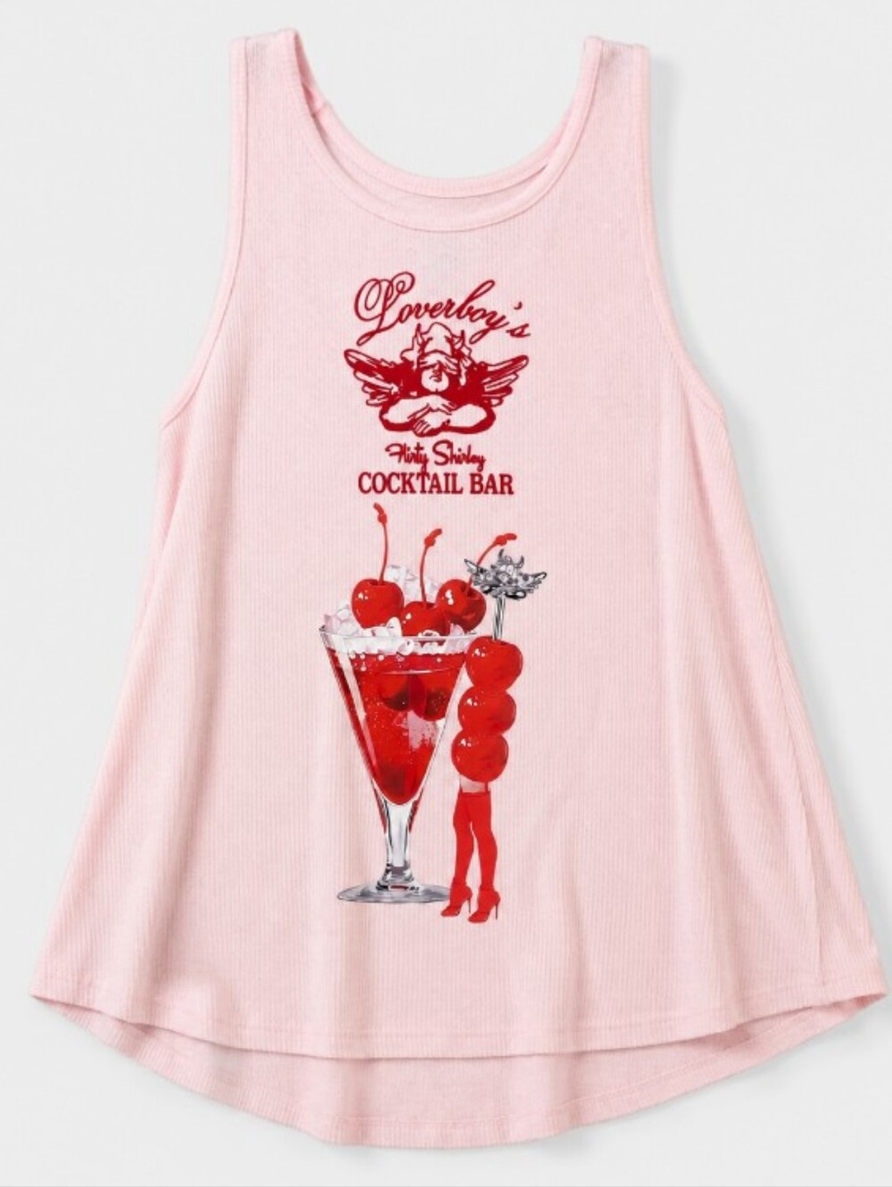 Boys Lie Loverboy Flirty Shirley Beegee Tank Top